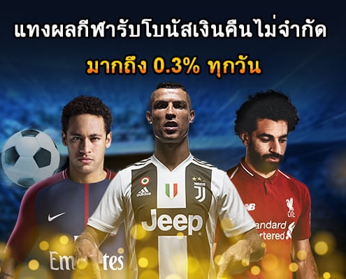 แทงผลกีฬาได้รับโบนัสเงินคืนทุกวันไม่จำกัด มากถึง 0.3%-500x400